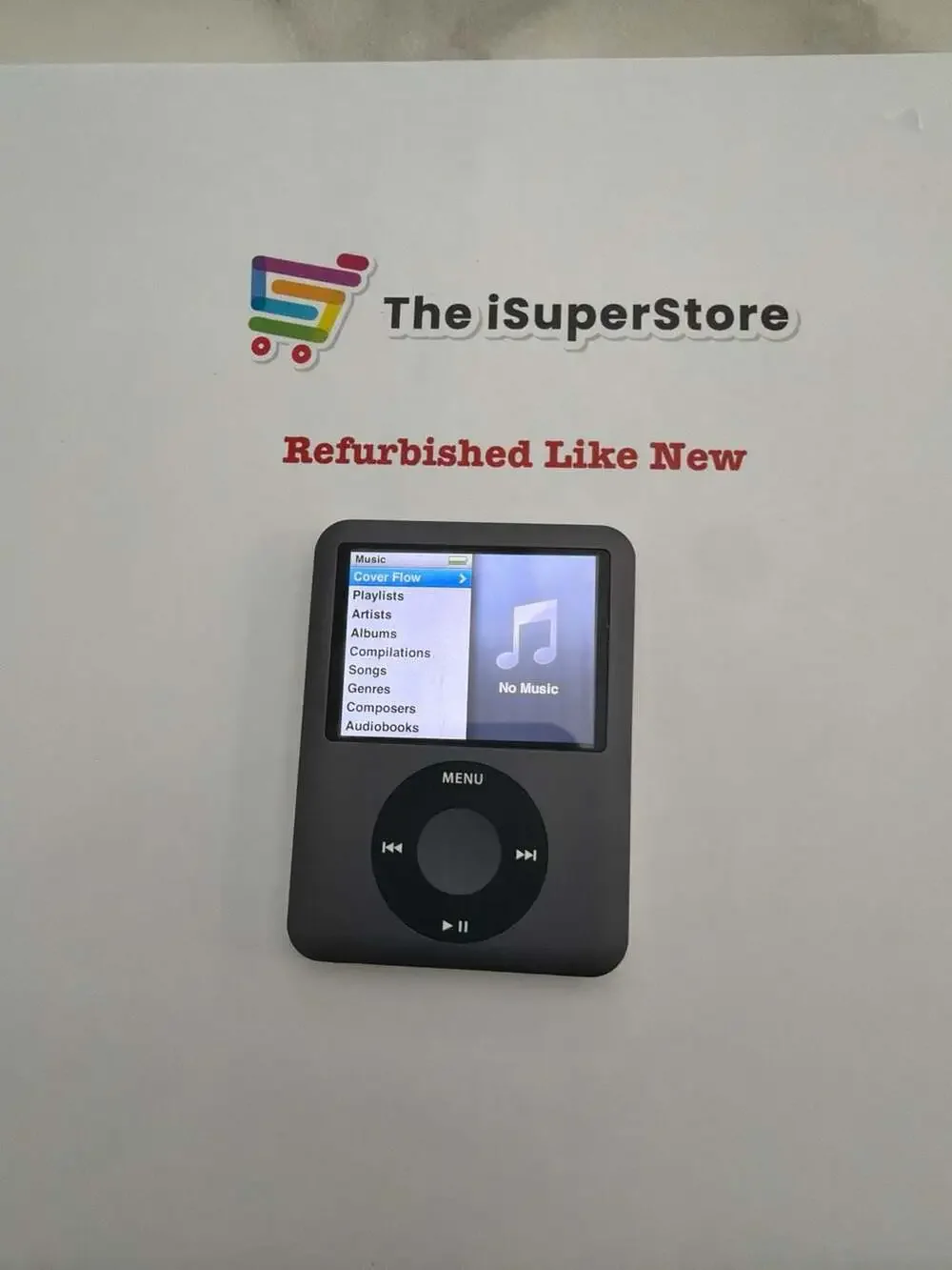 Apple iPod Nano 3rd Generation 8GB Black -Mint - New Battery - 1 YR Warranty